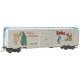 50` PS-1 Boxcar with 8` Door - Ready to Run -- Winnie-the-Pooh and Friends 2025 Christmas Car (, HO, Kadee Quality Products 6934