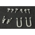 New Century Model 51A Ground Throw Turnout Detail w/Targets -- pkg(2), HO, Details West 958