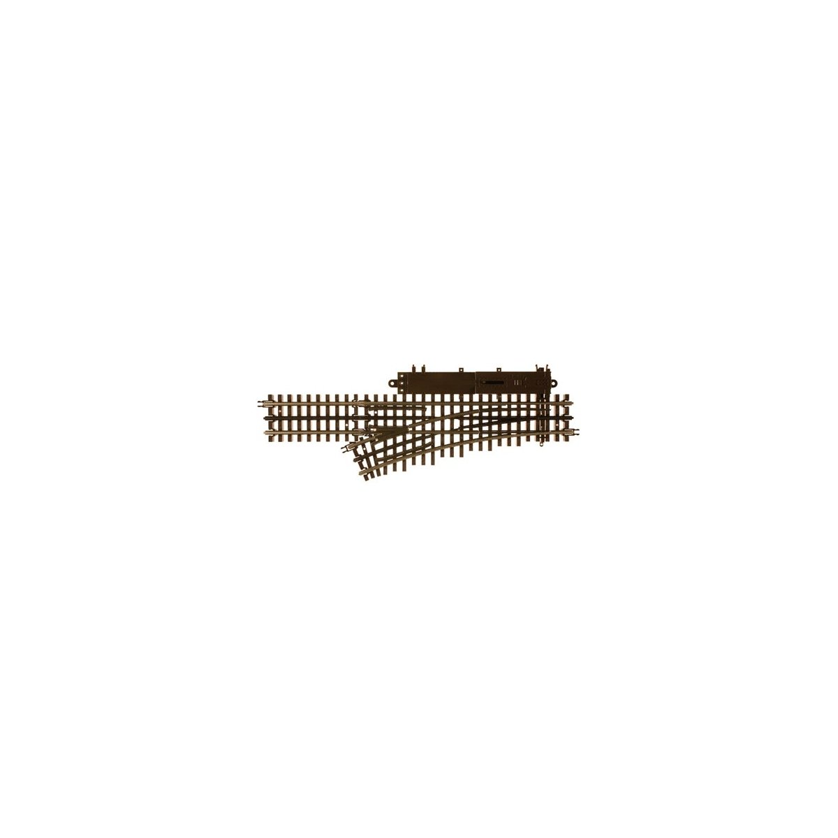 21st Century Track System(TM) Nickel Silver Rail w/Brown Ties - 3-Rail -- O-54 Left-Hand Remote Custom Supreme Switch, O Atlas O