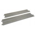 Straight Double Concrete Slab Track - Unitrack -- 9-3/4′ 24.8cm pkg(2), N Kato USA Inc 20006
