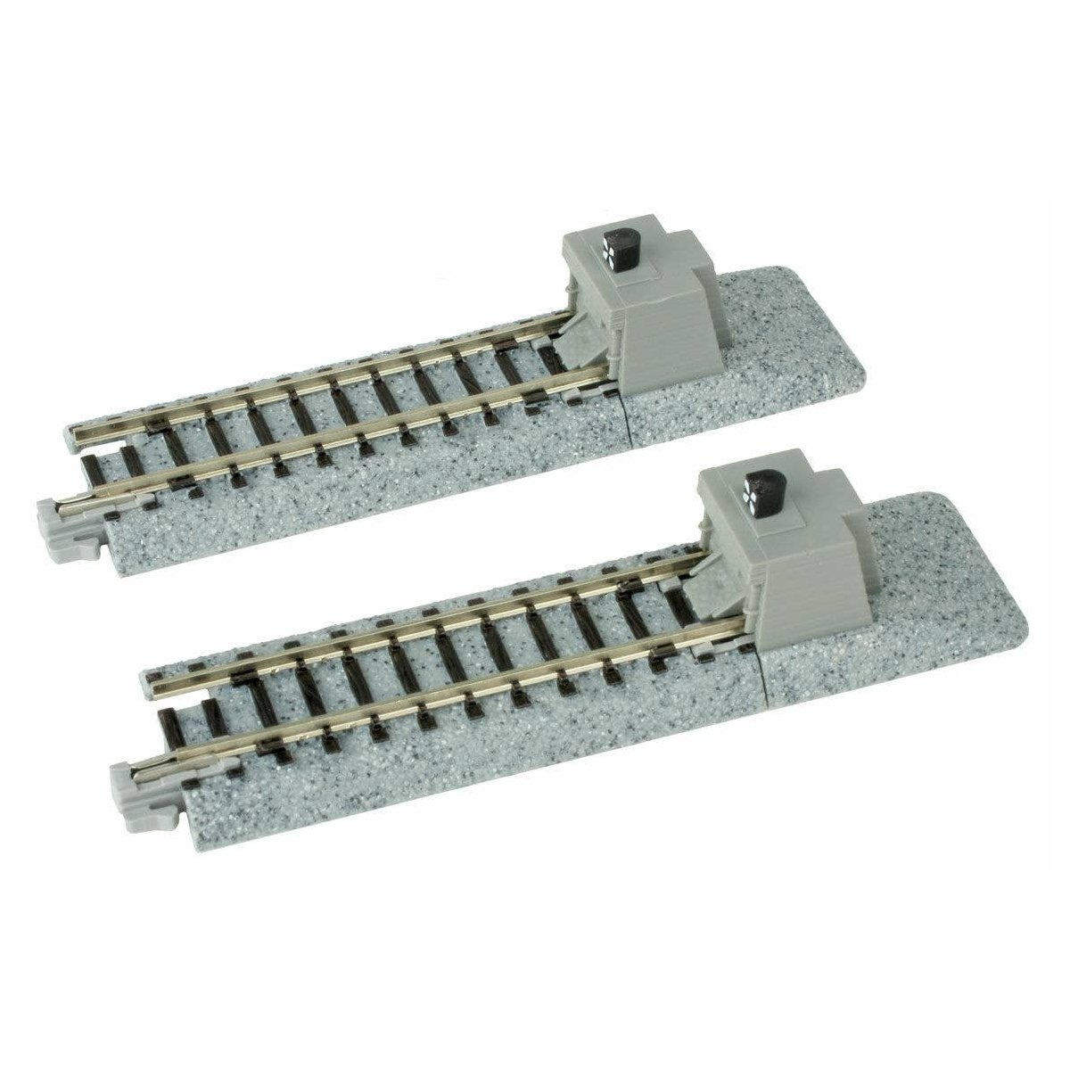 Straight Roadbed Bumper Track Section - Unitrack -- A Style - 2-7/16′ 62mm pkg(2), N Kato USA Inc 20046