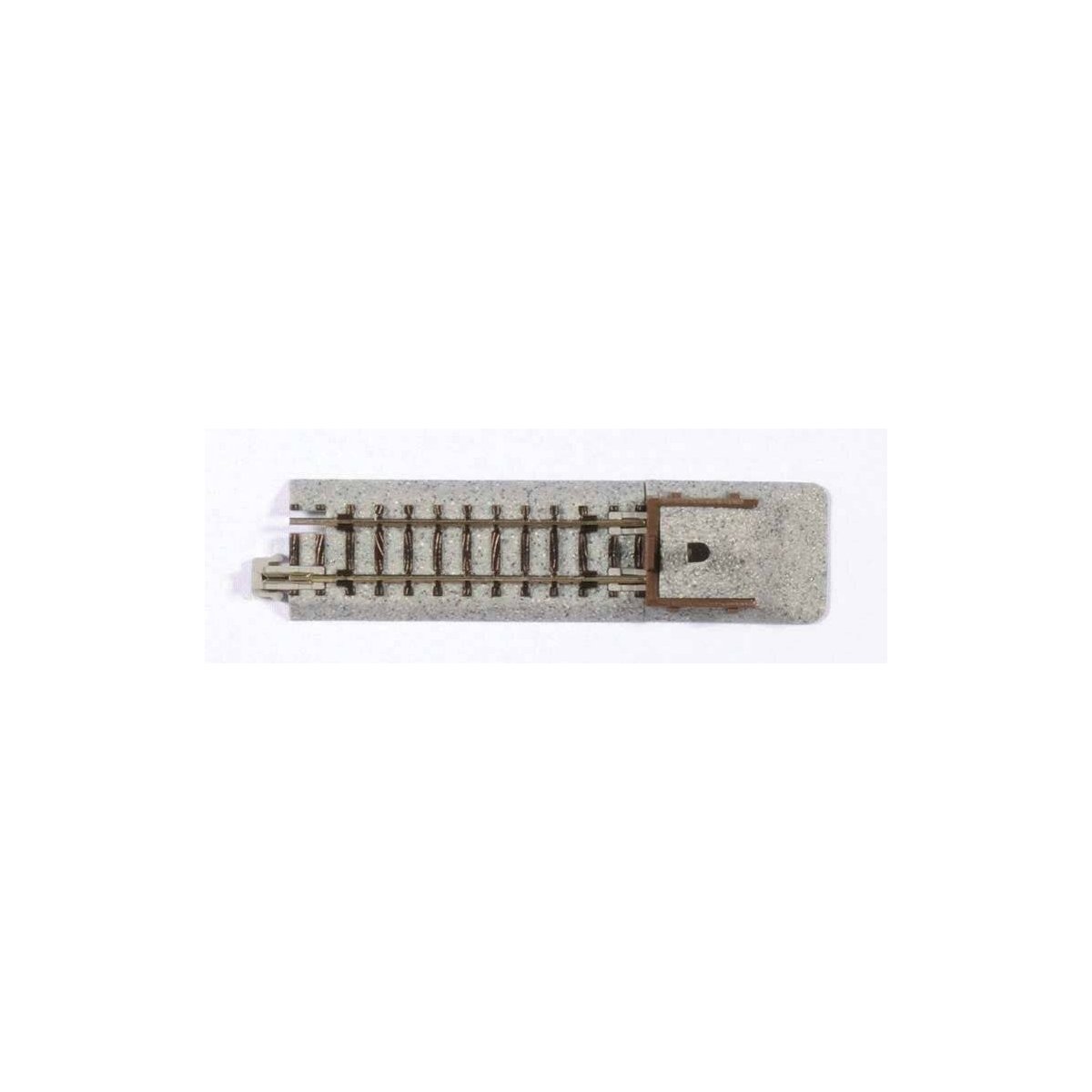 Straight Roadbed Bumper Track Section - Unitrack -- B Style - 2-7/16′ 62mm pkg(2), N Kato USA Inc 20047