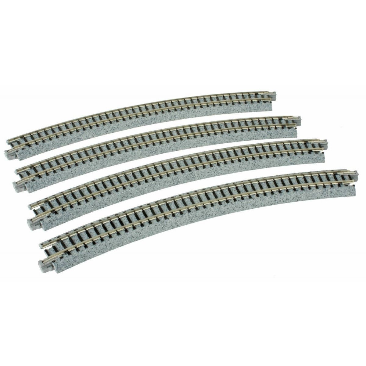 Curved Roadbed Track Section - Unitrack -- 30 Degree, 15′ 381mm Radius, N Kato USA Inc 20140