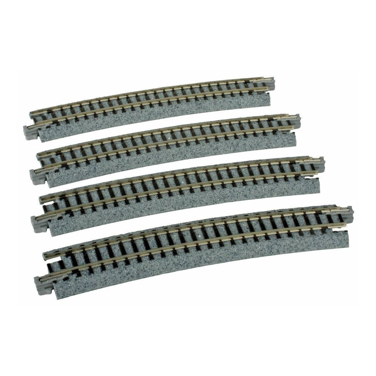Curved Roadbed Track Section - Unitrack -- 15-Degree, 19′ 481mm Radius pkg(4), N Kato USA Inc 20160