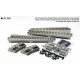 Straight Turntable Extension Track Set - Unitrack, N Kato USA Inc 20285