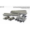 Straight Turntable Extension Track Set - Unitrack, N Kato USA Inc 20285