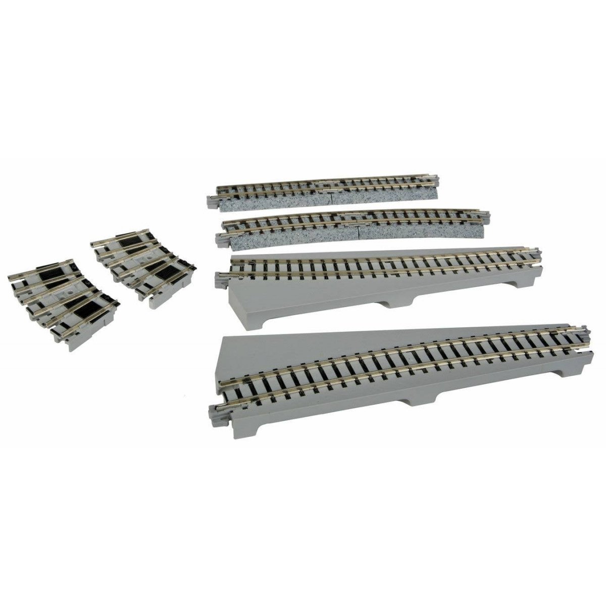 Curved Turntable Extension Track Set - Unitrack, N Kato USA Inc 20286