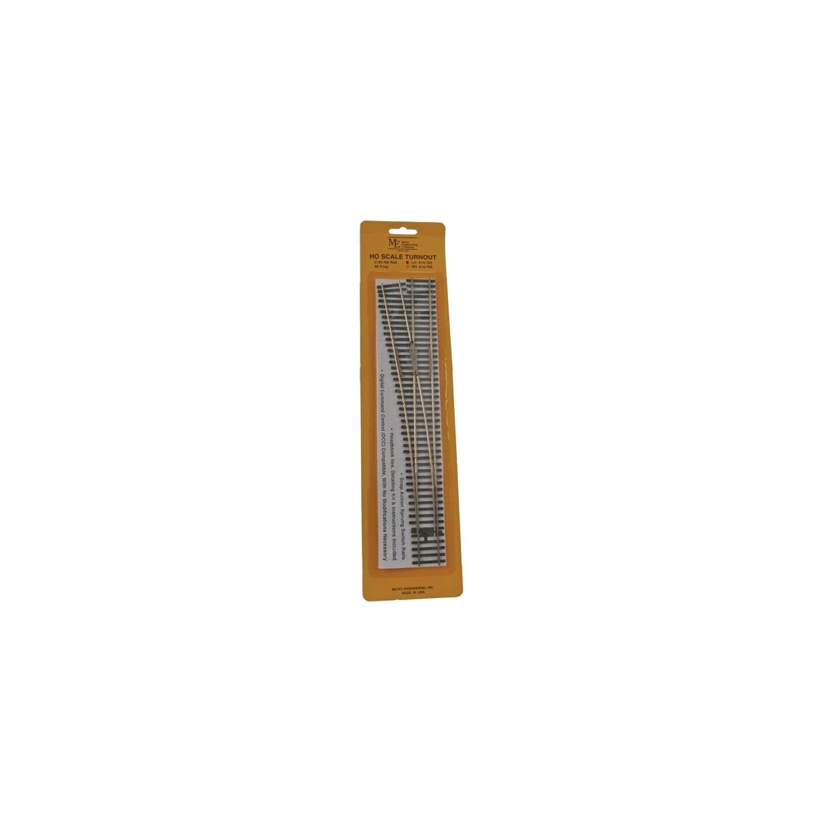 Code 83 Flex-Track(TM) 6 Turnout -- Left Hand, HO Micro Engineering 14705