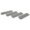 Straight Track w/Concrete Ties - Unitrack -- 4-7/8′ 123mm pkg(4), HO Kato USA Inc 2141