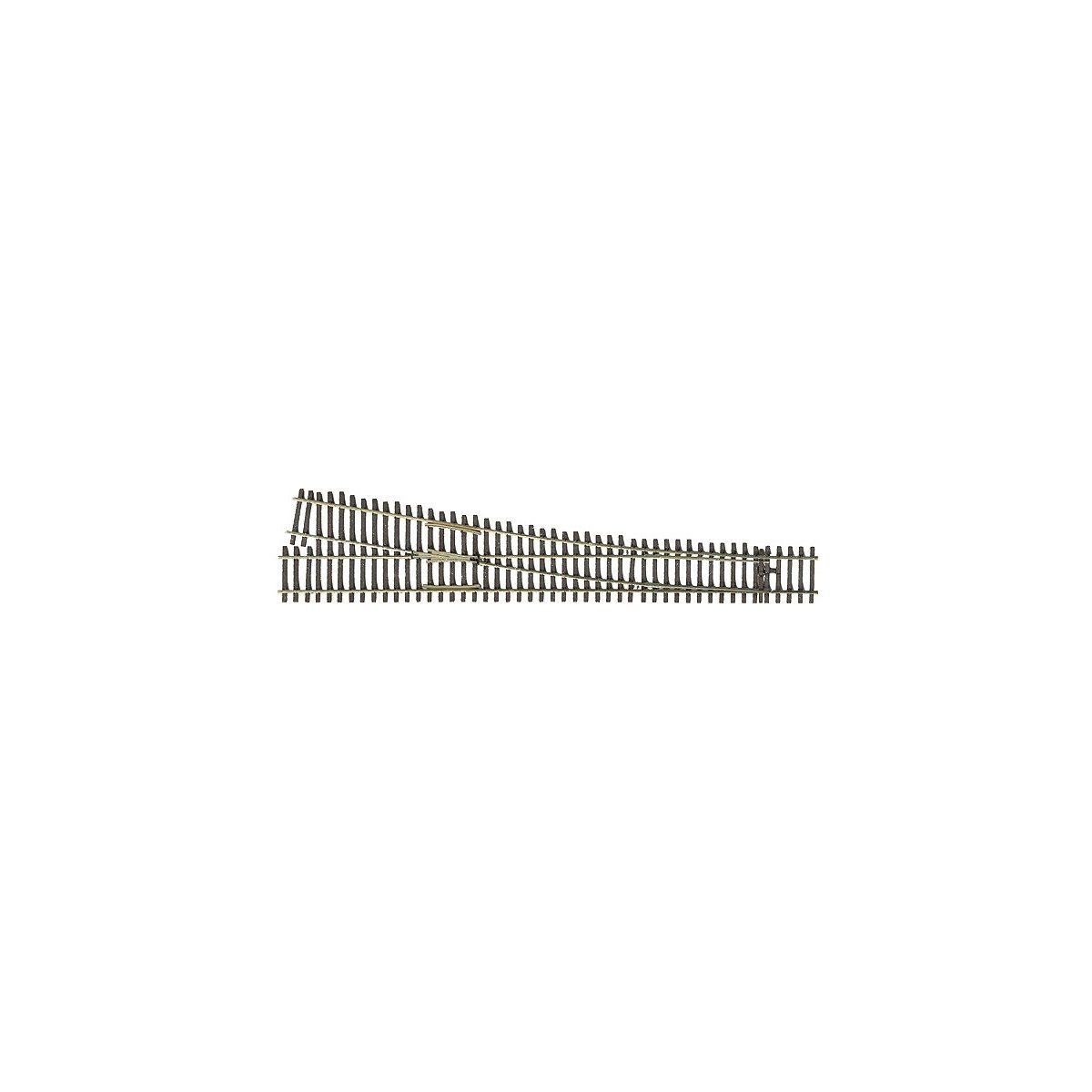 Code 83 Flex-Track(TM) 6 Turnout -- Right Hand, HO Micro Engineering 14706