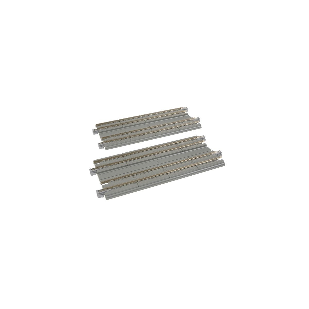 Straight Double Concrete Slab Track - Unitrack -- 4-7/8′ 12.4cm pkg(2), N Kato USA Inc 20025
