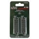 Straight Roadbed Track Section - Unitrack -- 2-7/16′ 62mm pkg(4), N Kato USA Inc 20040