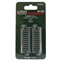 Straight Roadbed Track Section - Unitrack -- 2-7/16′ 62mm pkg(4), N Kato USA Inc 20040