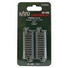 Straight Roadbed Track Section - Unitrack -- 2-7/16′ 62mm pkg(4), N Kato USA Inc 20040