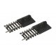 Lighted Bumper 2-Pack -- Code 100 Nickel Silver, HO Life-Like Products 3008