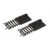 Lighted Bumper 2-Pack -- Code 100 Nickel Silver, HO Life-Like Products 3008