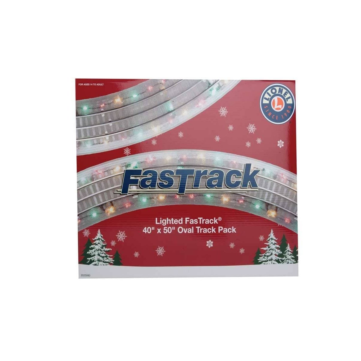 Lighted FasTrack Oval Set -- 40 x 50′ Oval, O Lionel 2025080