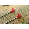 Car Stops -- Unpainted Metal Castings pkg(6), HO Durango Press 206