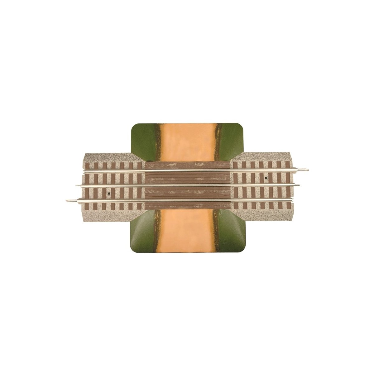 FasTrack(TM) Track w/Roadbed - 3-Rail -- Grade Crossing - 10′ 25.4cm Straight w/6-1/4′ 15.9cm Wide Road, O Lionel 612036