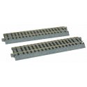 Straight Track - 2 Peices -- 5-7/8′ 149mm, HO Kato USA Inc 2193