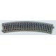 Curved Track 22.5-Degree Radius pkg(4) - Unitrack -- 21-5/8′ 550mm, HO Kato USA Inc 2210