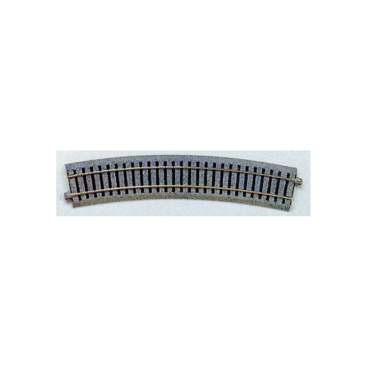 Curved Track 22.5-Degree Radius pkg(4) - Unitrack -- 21-5/8′ 550mm, HO Kato USA Inc 2210