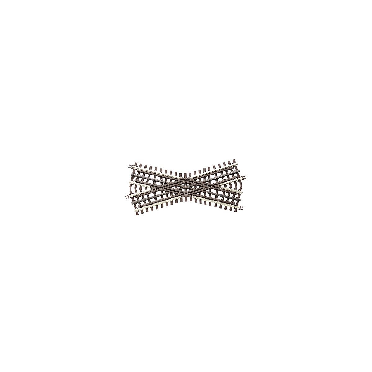 21st Century Track System(TM) Nickel Silver Rail w/Brown Ties - 3-Rail -- 30 Degree Crossing, O Atlas O 6084