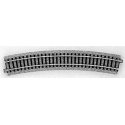 Curved Track 22.5-Degree Radius pkg(4) - Unitrack -- 24′ 610mm, HO, Kato USA Inc 2220