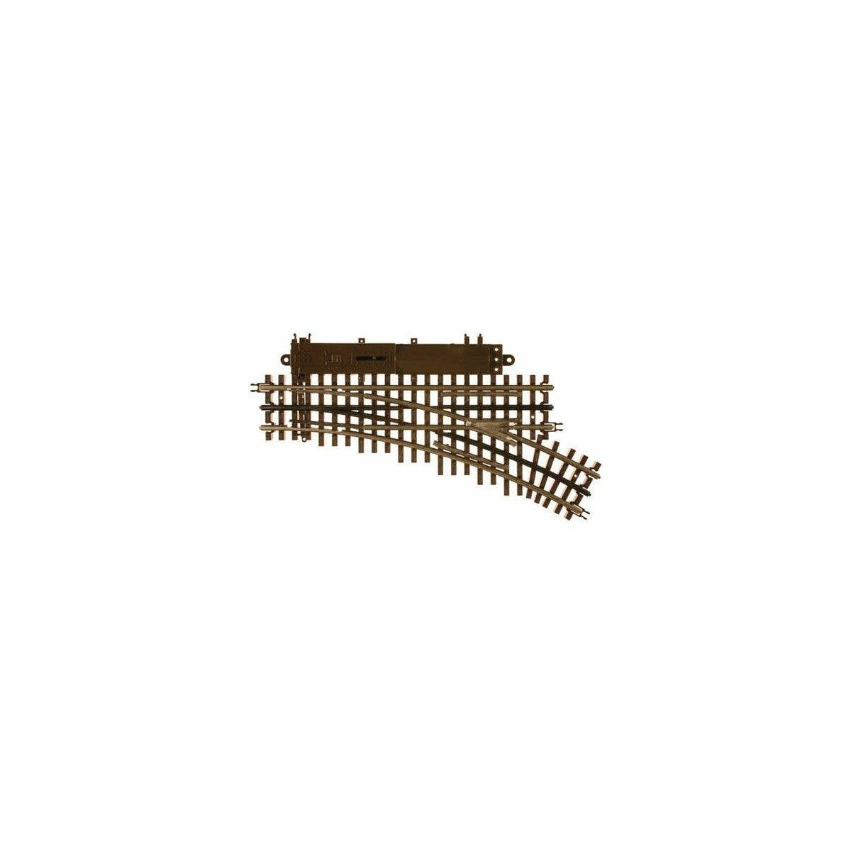 21st Century Track System(TM) Nickel Silver Rail w/Brown Ties - 3-Rail -- O-45 Switch Right Hand, O Atlas O 6086