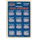 21st Century Track System(TM) Nickel Silver Rail w/Brown Ties - 3-Rail -- Rail Joiners - Plastic Insulated pkg(16), O Atlas O 60