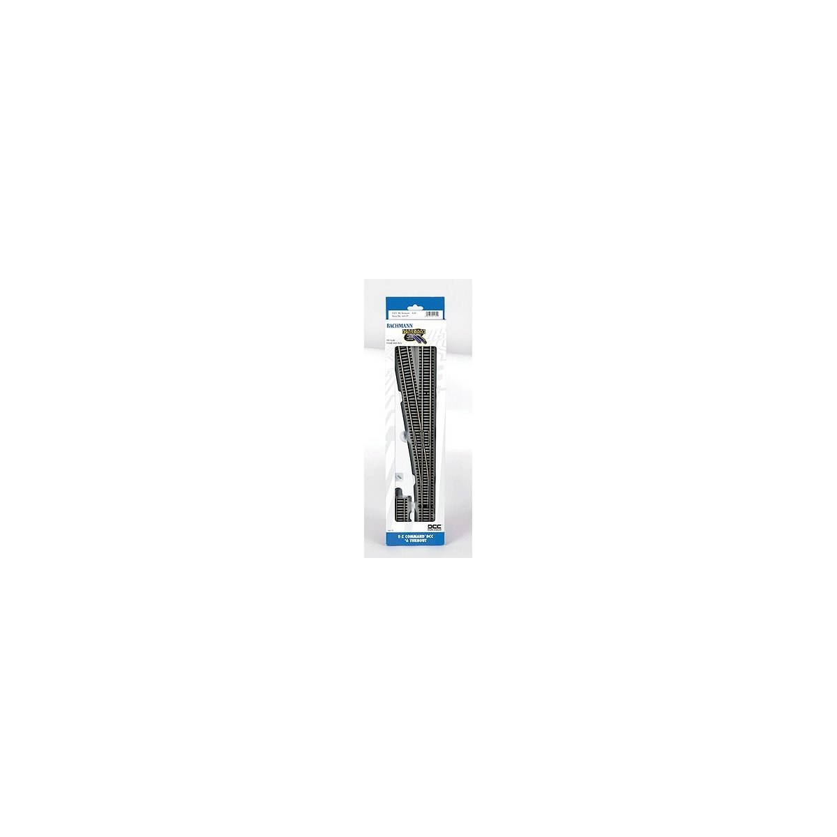 Decoder-Equipped Nickel-Silver Turnout - E-Z Track(R) -- 6 Left Hand, HO Bachmann Industries 44135
