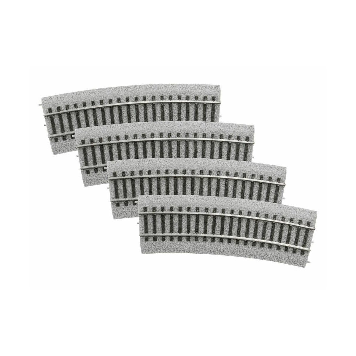20′ Radius Half-Curve Track - MagneLock -- pkg(4), HO Lionel 8768064