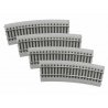 20′ Radius Half-Curve Track - MagneLock -- pkg(4), HO Lionel 8768064