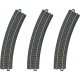 3-Rail C Track - My World -- Curved Sections pkg(3) 14-3/16′ 36cm Radius R1 30 Deg. (12 Sections Circ, HO Marklin, Inc 20130