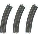 3-Rail C Track - My World -- Curved Sections pkg(3) 14-3/16′ 36cm Radius R1 30 Deg. (12 Sections Circ, HO, Marklin, Inc 20130