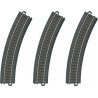 3-Rail C Track - My World -- Curved Sections pkg(3) 14-3/16′ 36cm Radius R1 30 Deg. (12 Sections Circ, HO Marklin, Inc 20130