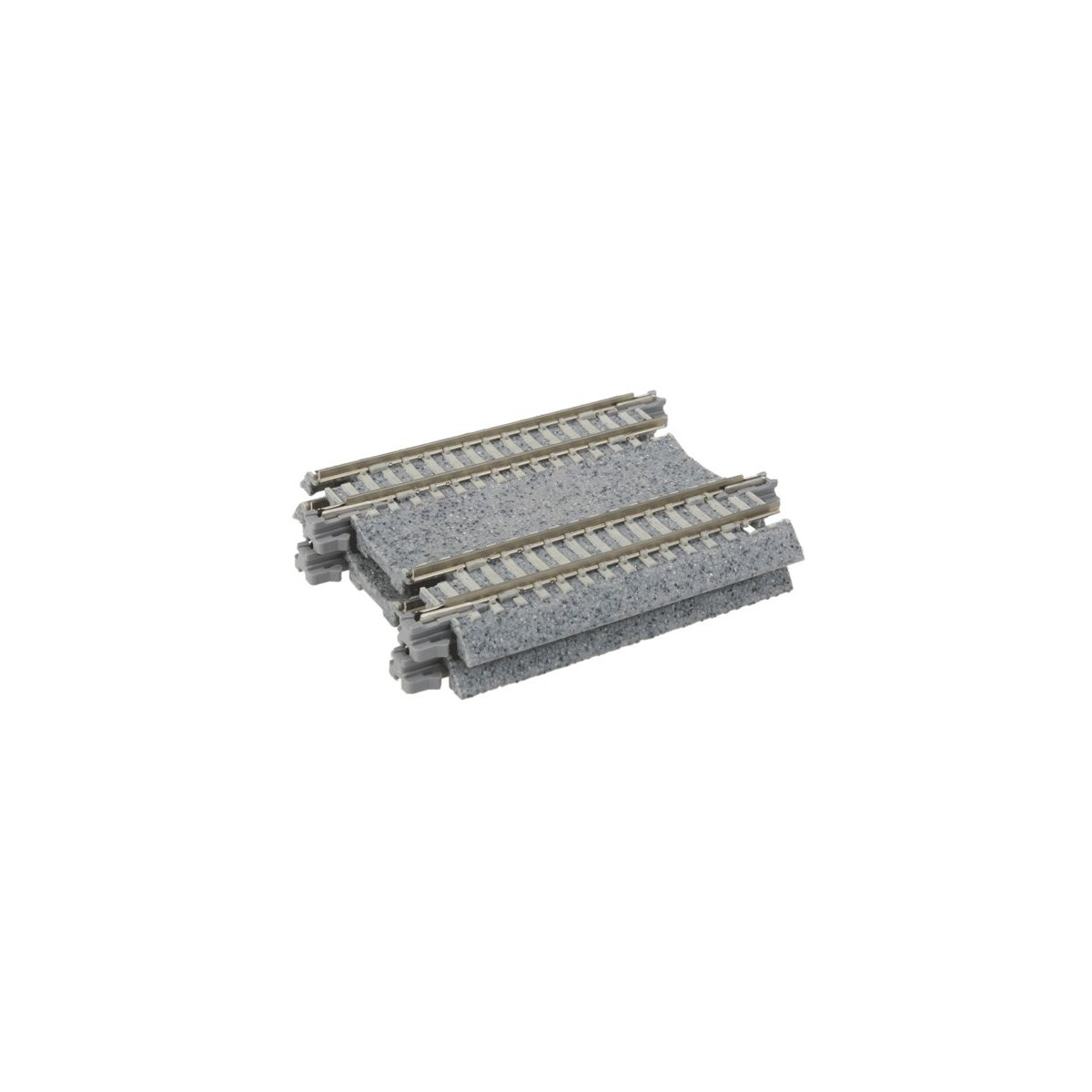 Concrete Tie Double-Track Straight -- 2-7/16′ (62mm) pkg(2), N Kato USA Inc 20042