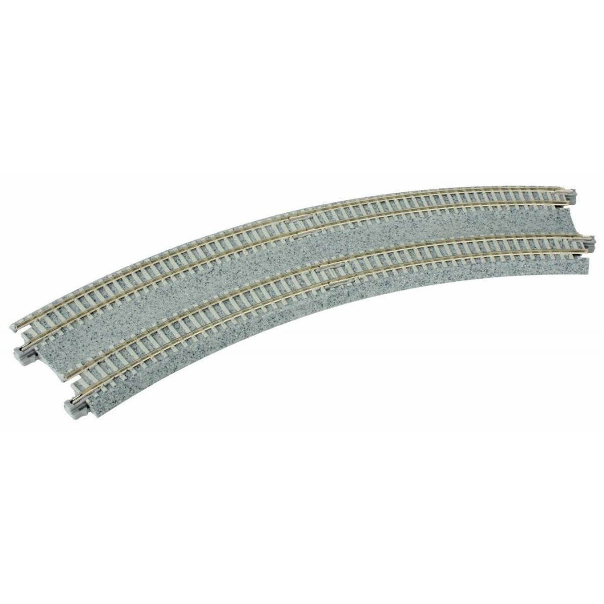 Unitrack CT Double-Track Superelevated Curve Easment -- 1 Each Left & Right, 22.5 Degrees, 11/12-3/8′ 28.2/31.5cm Radius, N Ka
