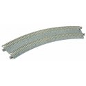 Unitrack CT Double-Track Superelevated Curve Easment -- 1 Each Left & Right, 22.5 Degrees, 11/12-3/8′ 28.2/31.5cm Radius, N, K