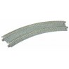 Unitrack CT Double-Track Superelevated Curve Easment -- 1 Each Left & Right, 22.5 Degrees, 11/12-3/8′ 28.2/31.5cm Radius, N Ka
