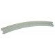 Curved Double Concrete Tie Superelevated Track - Unitrack -- 18-7/8 & 17-5/8′ 480 & 447mm Radius 22.5-Degree Easements, 1 Left