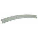 Curved Double Concrete Tie Superelevated Track - Unitrack -- 18-7/8 & 17-5/8′ 480 & 447mm Radius 22.5-Degree Easements, 1 Left