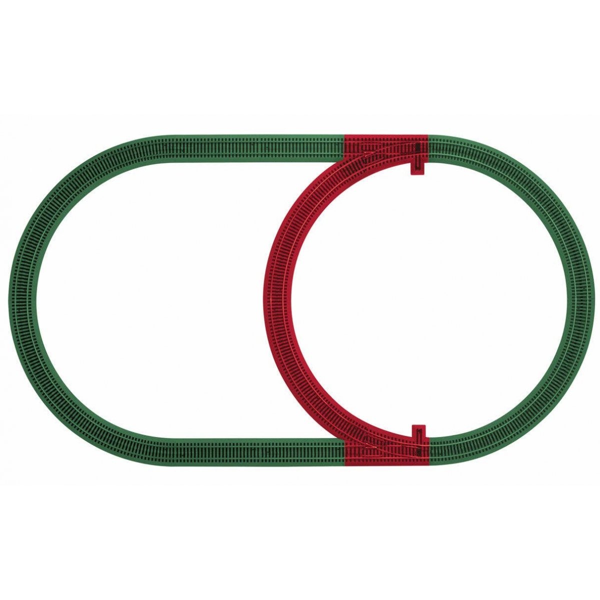 Inner Passing Loop Track Pack - FasTrack - American Flyer(R), S Lionel 649890