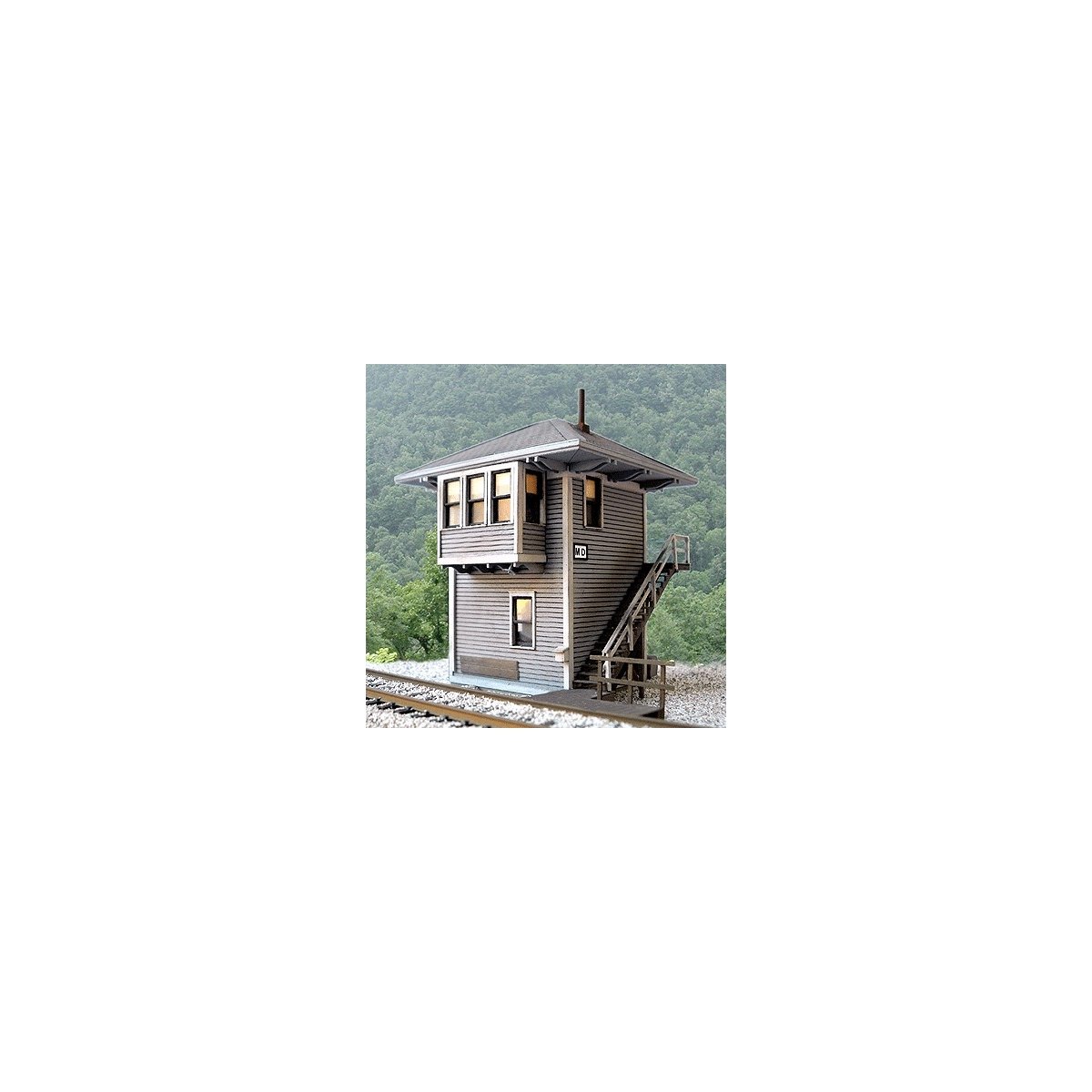 Chesapeake & Ohio MD Cabin (Interlocking Tower) -- 4-1/8 x 4-7/16′, HO B.T.S. 27650