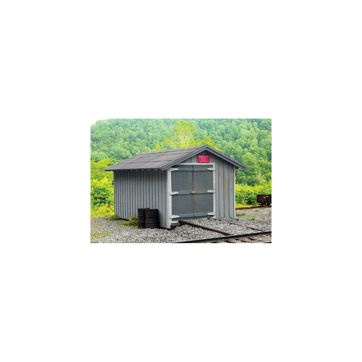 C&O Standard Section Car House -- Laser-Cut Wood Kit - 13 x 20 Scale Feet, HO B.T.S. 27658