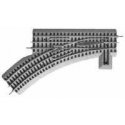FasTrack(TM) Track w/Roadbed - 3-Rail -- Manual Turnout (Switch) O-36 Left Hand, O, Lionel 612017