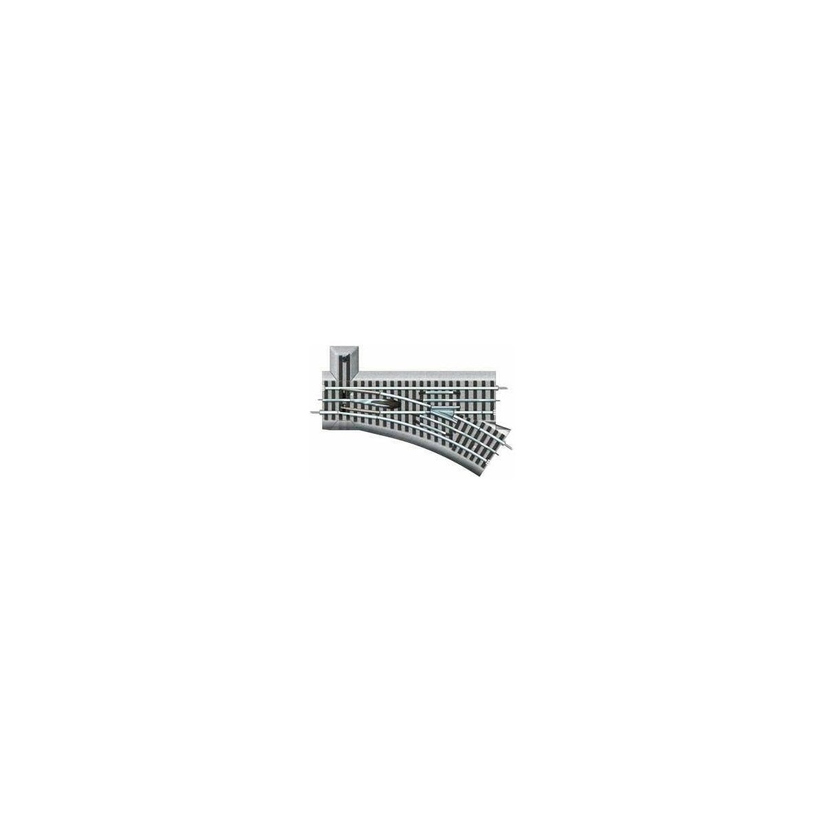 FasTrack(TM) Track w/Roadbed - 3-Rail -- Manual Turnout (Switch) O-36 Right Hand, O Lionel 612018