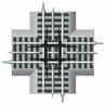 FasTrack(TM) Track w/Roadbed - 3-Rail -- 90-Degree Crossing, O Lionel 612019