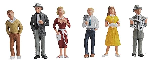 Scenic Accents(R) -- Pedestrians pkg(6), O, Woodland Scenics 2763