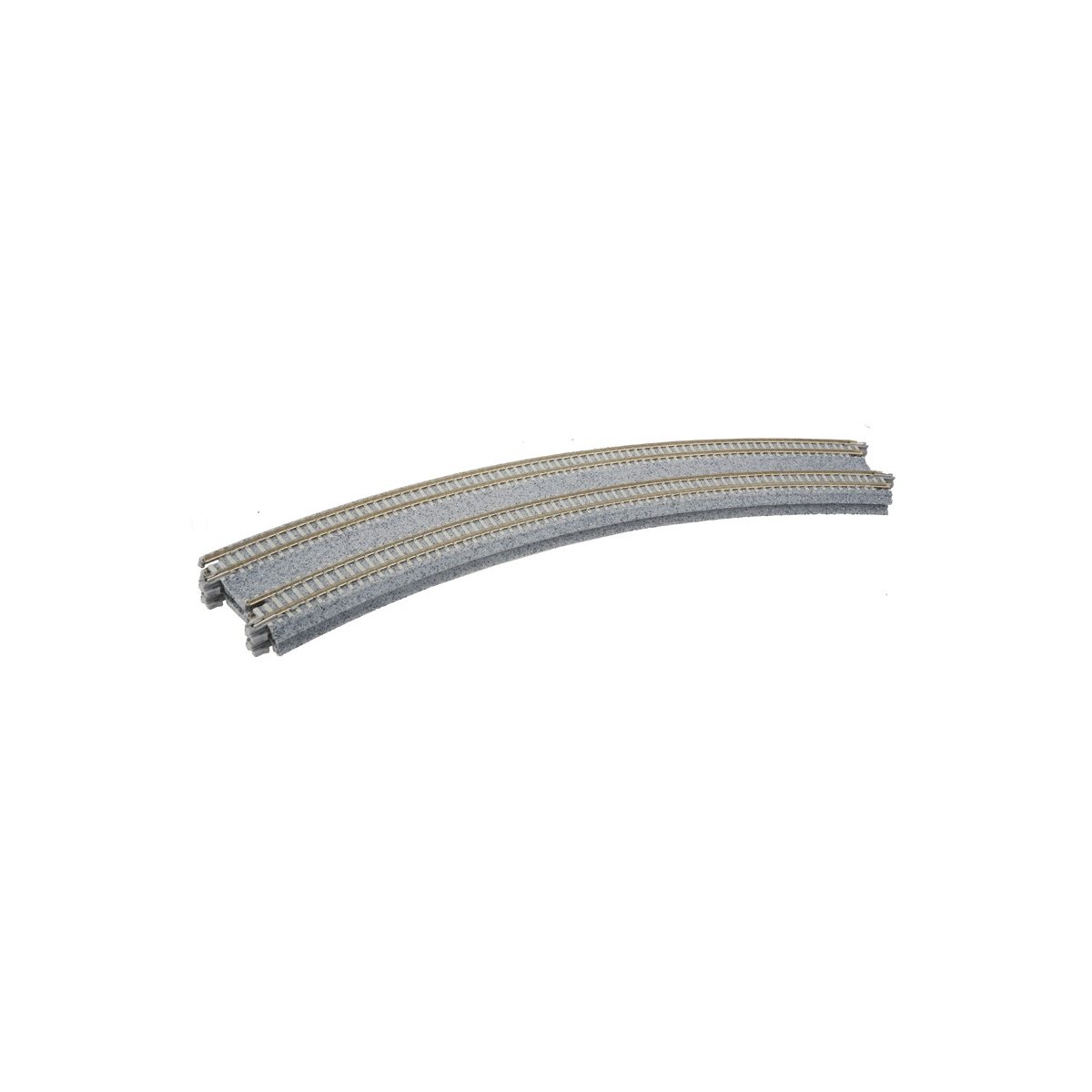 CT Double Track Superelevated Curve Track -- Radius 45 degrees, 15′/19′ (381mm/414mm) pkg(2), N Kato USA Inc 20181